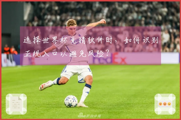 选择世界杯竞猜软件时，如何识别正规入口以避免风险？